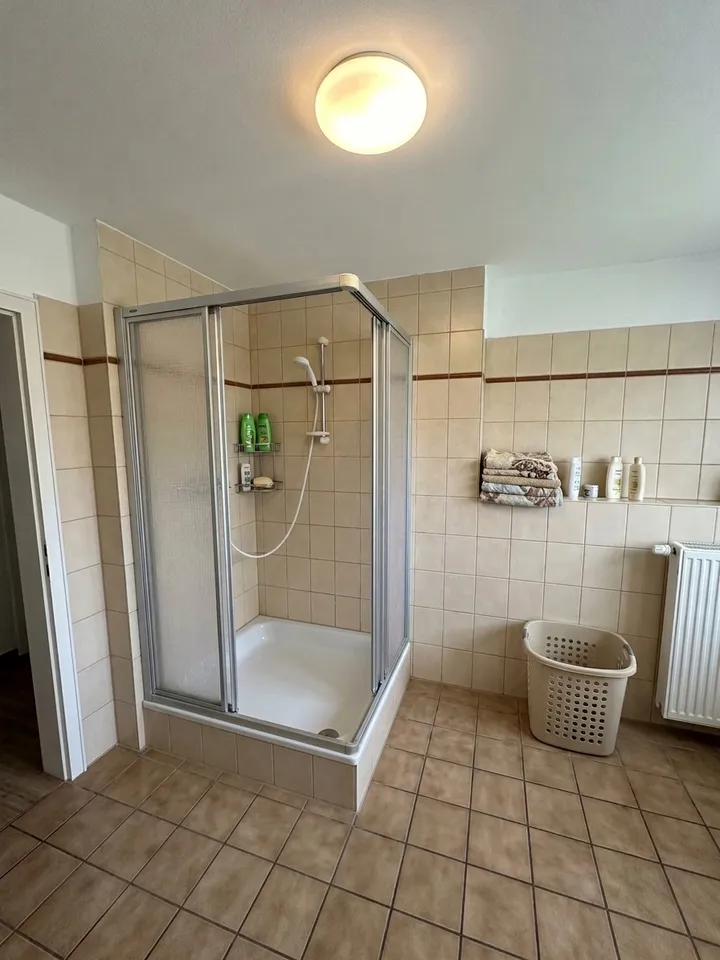 Walk-in-Duschbad vor der Sanierung